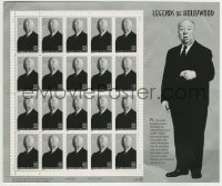 5d036 ALFRED HITCHCOCK Legends of Hollywood stamp sheet 1997 contains 20 uncut postage stamps!