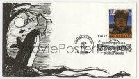 5d055 WOLF MAN 4x7 first day cover 1997 classic Universal werewolf monster Lon Chaney, Rappa art!