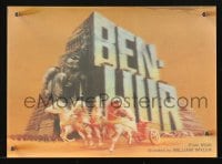 5d125 BEN-HUR lenticular Japanese 4x6 postcard R1969 Charlton Heston, William Wyler classic!