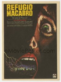 5d421 ASYLUM Spanish herald 1973 written by Robert Bloch, horror, different scared woman art!