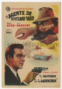 5d441 BLAKE OF SCOTLAND YARD part 1 Spanish herald 1947 Ralph Byrd, serial, different art!