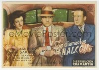 5d521 DATE WITH THE FALCON Spanish herald 1941 detective George Sanders, Mona Maris, different!