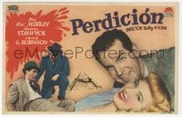 5d543 DOUBLE INDEMNITY Spanish herald 1947 Billy Wilder, Barbara Stanwyck, MacMurray, different!