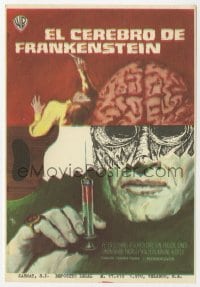5d576 FRANKENSTEIN MUST BE DESTROYED Spanish herald 1970 cool different monster art by MCP!