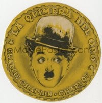 5d593 GOLD RUSH 4pg die-cut Spanish herald R1940s Charlie Chaplin classic, cool different artwork!