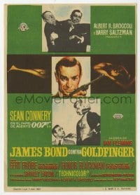 5d594 GOLDFINGER Spanish herald 1965 three great images of Sean Connery as James Bond 007!