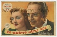 5d638 I LOVE YOU AGAIN Spanish herald 1944 best close portrait of William Powell & Myrna Loy!