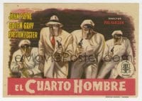 5d669 KANSAS CITY CONFIDENTIAL Spanish herald 1954 cool different art of masked criminals w/ guns!