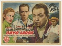 5d672 KEY LARGO Spanish herald 1949 Humphrey Bogart, Lauren Bacall, Edward G. Robinson, Barrymore