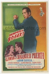 5d678 KNOCK ON ANY DOOR Spanish herald 1953 Humphrey Bogart, John Derek, directed by Nicholas Ray!