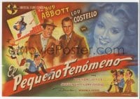 5d699 LITTLE GIANT Spanish herald 1946 different Borby art of Bud Abbott & Lou Costello!