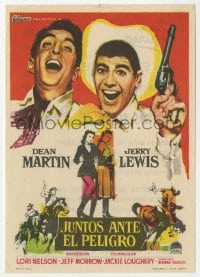 5d782 PARDNERS Spanish herald 1962 wacky cowboys Jerry Lewis & Dean Martin in western action!