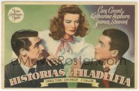5d791 PHILADELPHIA STORY 1pg Spanish herald 1944 Katharine Hepburn, Cary Grant & James Stewart!