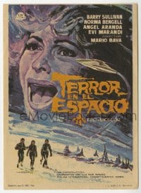 5d798 PLANET OF THE VAMPIRES Spanish herald 1966 Mario Bava sci-fi/horror, different Mataix art!