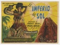 5d556 EMPIRE IN THE SUN Spanish herald 1956 forgotten Peruvian documentary with Lavagnino score!