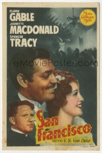 5d835 SAN FRANCISCO Spanish herald 1941 Clark Gable, Jeanette MacDonald & Spencer Tracy, different!