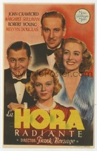 5d857 SHINING HOUR Spanish herald 1947 Melvyn Douglas, Joan Crawford,Margaret Sullavan,Robert Young