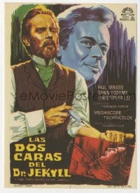 5d949 TWO FACES OF DR. JEKYLL Spanish herald 1966 Xaneto art of him injecting himself with drug!