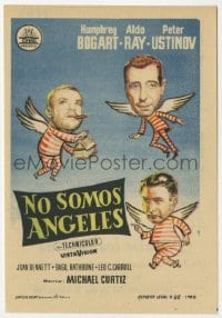 5d974 WE'RE NO ANGELS Spanish herald 1960 Humphrey Bogart, Aldo Ray & Peter Ustinov, different art!