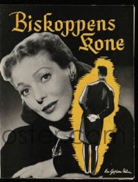 5d232 BISHOP'S WIFE Danish program 1948 Cary Grant, Loretta Young, priest David Niven, different!