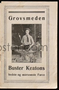 5d234 BLACKSMITH Danish program 1922 different images of Buster Keaton, ultra rare!
