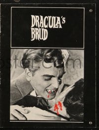 5d240 BRIDES OF DRACULA Danish program 1969 Terence Fisher, Hammer, Peter Cushing, different images!