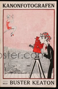 5d243 CAMERAMAN Danish program 1929 wonderful different art & photos of Buster Keaton, ultra rare!