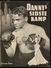 5d250 CITY FOR CONQUEST Danish program 1954 boxer James Cagney & beautiful Ann Sheridan!
