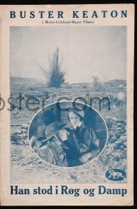 5d266 DOUGHBOYS Danish program 1931 soldier Buster Keaton, Sally Eilers & Ukulele Ike, ultra rare!