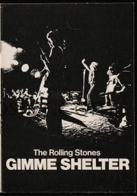 5d281 GIMME SHELTER Danish program 1971 Rolling Stones out of control rock & roll concert!