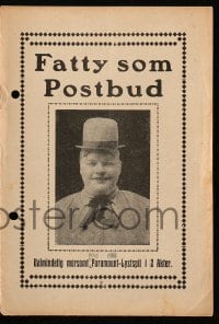 5d287 HAYSEED Danish program 1920 Fatty Arbuckle & Buster Keaton, who isn't pictured, rare!