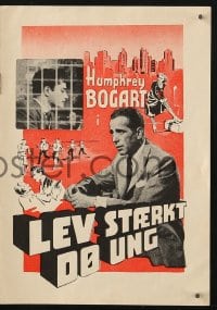 5d302 KNOCK ON ANY DOOR Danish program 1949 different images of Humphrey Bogart, Nicholas Ray!