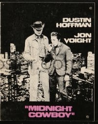 5d314 MIDNIGHT COWBOY Danish program 1969 Dustin Hoffman, Jon Voight, Schlesinger, different images!