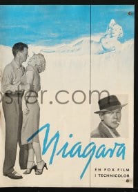 5d320 NIAGARA Danish program 1953 many different images of sexy Marilyn Monroe & co-stars!