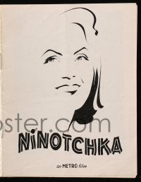 5d325 NINOTCHKA Danish program 1940 different artwork & photos of Greta Garbo, Ernst Lubitsch!