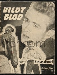 5d337 REBEL WITHOUT A CAUSE Danish program 1958 Nicholas Ray, different images of James Dean!