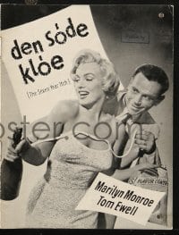 5d346 SEVEN YEAR ITCH Danish program 1958 Billy Wilder, different images of sexiest Marilyn Monroe!