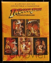 5d007 INDIANA JONES set of 5 limited edition 6x7 color litho prints 2012 art from each movie!
