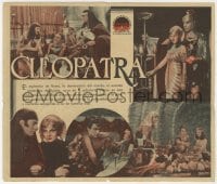 5d496 CLEOPATRA 4pg Spanish herald 1934 Claudette Colbert, Cecil B. DeMille, different & very rare!