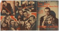 5d512 CRIME & PUNISHMENT 6pg Spanish herald 1936 Josef von Sternberg, Peter Lorre, Marian Marsh, rare!