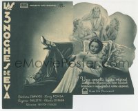 5d682 LADY EVE 4pg die-cut Spanish herald 1944 Preston Sturges, Barbara Stanwyck, Henry Fonda