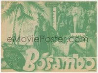 5d836 SANDERS OF THE RIVER 4pg Spanish herald 1935 Paul Robeson as Bosambo, Edgar Wallace, rare!