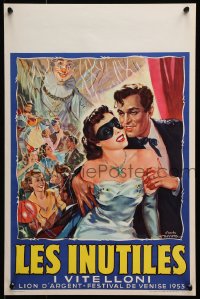 5f284 I VITELLONI Belgian 1953 Federico Fellini's The Young & The Passionate, wonderful art!