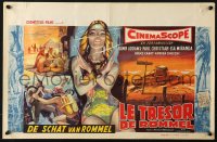 5f309 ROMMEL'S TREASURE Belgian 1961 Dawn Addams, art of battlefield & sexy woman!