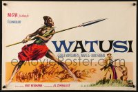 5f315 WATUSI Belgian 1959 Guardians of King Solomon's Mines, cool African native tribe art!
