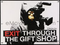 5f176 EXIT THROUGH THE GIFT SHOP teaser DS British quad 2010 Banksy, bizarre figure with camera!