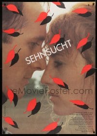5f357 SEHNSUCHT East German 23x32 1990 Jurgen Brauer, leaves & romantic close-up of top cast!