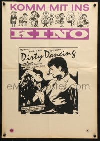 5f377 DIRTY DANCING East German 16x23 1989 Patrick Swayze & Jennifer Grey, but older stock poster!