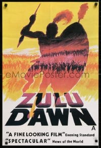 5f202 ZULU DAWN English double crown 1979 Lancaster, O'Toole, African adventure, different art!