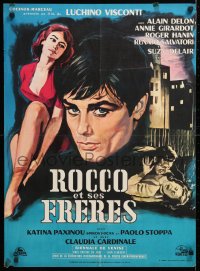 5f992 ROCCO & HIS BROTHERS French 23x31 1961 Luchino Visconti's Rocco e I Suoi Fratelli, different!
